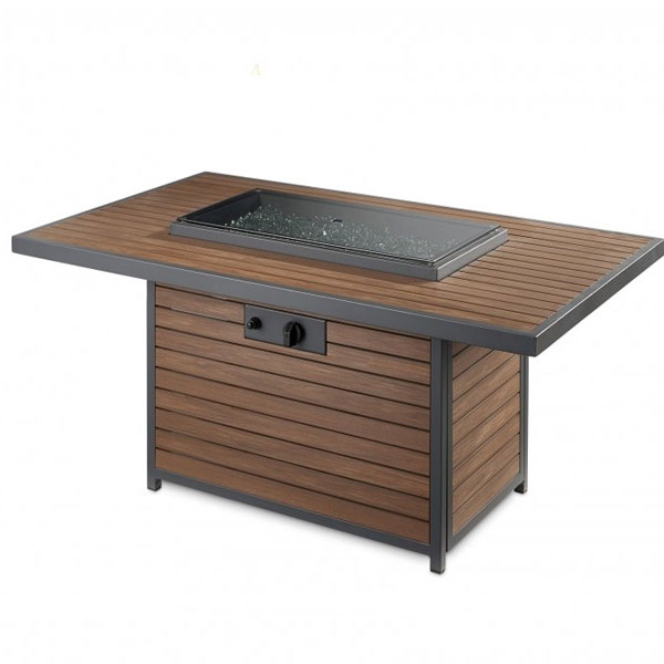 Kenwood Rectangular Chat Height Gas Fire Pit Table by Outdoor Great Room - Image 2